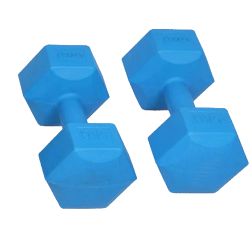 PVC Dumbbell, Hexagonal 2x1 kg SPARTAN - S-Sport