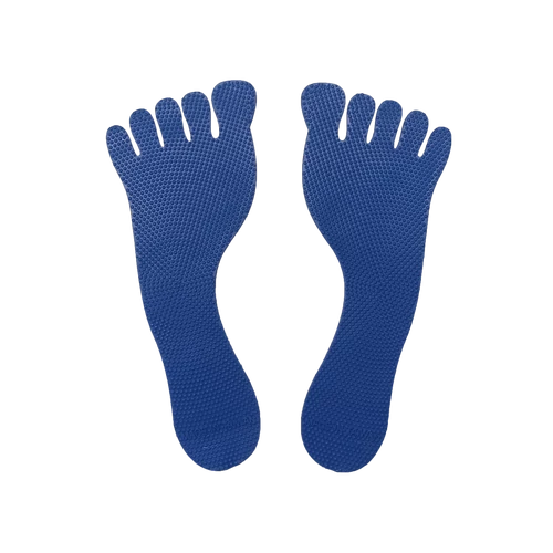 Rubber foot floor markers, blue - TREMBLAY