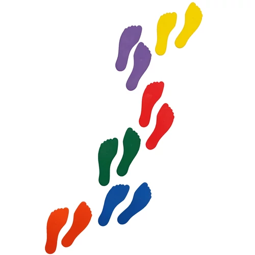 Foot-shaped rubber floor marker set - VINEX