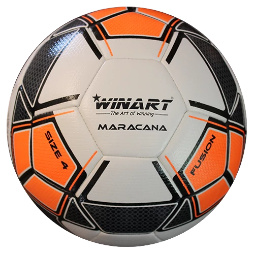 Football ball, size 4, WINART MARACANA ORANGE - S-Sport.store
