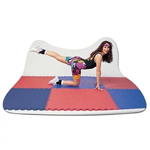 Puzzle tatami sports mat 100×100x2 cm LEE red-blue