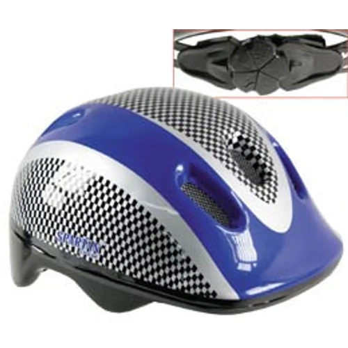Protective Helmet Size S SPARTAN EASY BIKER BLUE - S-Sport.store