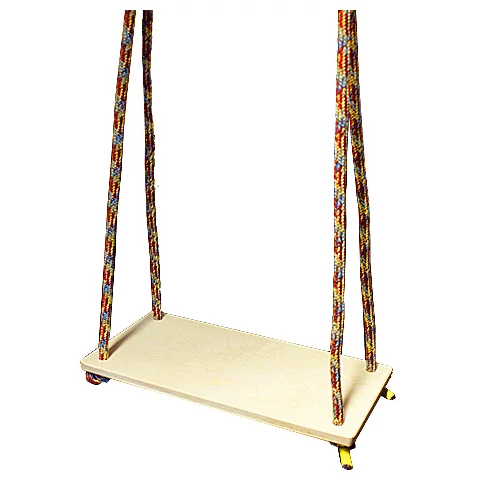 Wooden flat swing with rope, S-SPORT