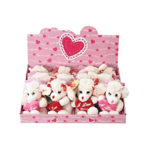 Plush dog with heart UNIKATOY 222326