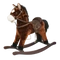 Brown plush rocking horse with tone, TIME LEADER