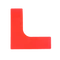 Rubber floor marker, red hand - TREMBLAY