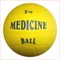PVC medicine ball, 3 kg PLASTO